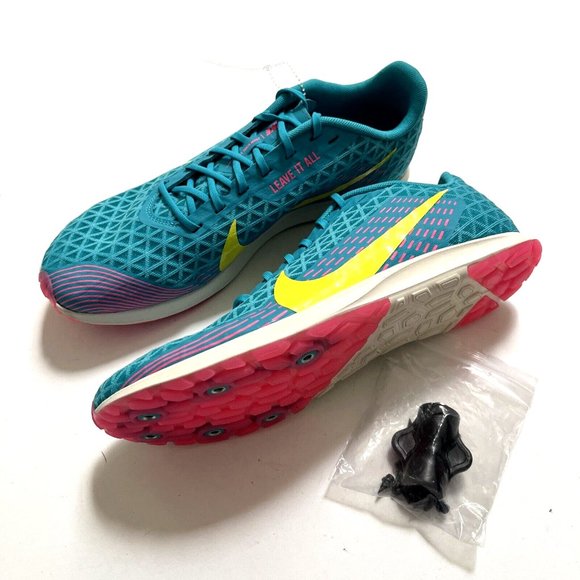 NWOB Nike Zoom Rival XC Size 11.5 AJ0854-301 Track Running + Spikes + Wrench - Picture 2 of 9